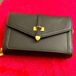 NWOTs Vegan PU Black Clutch Wallet